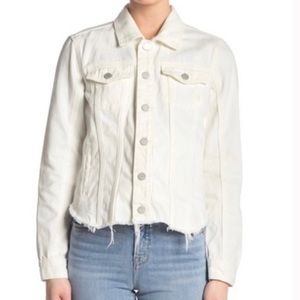 Blank NYC Frayed Hem Denim Jacket